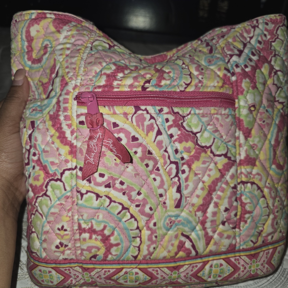 Vera Bradley Multicolor Paisley Quilted Cosmetic Bag